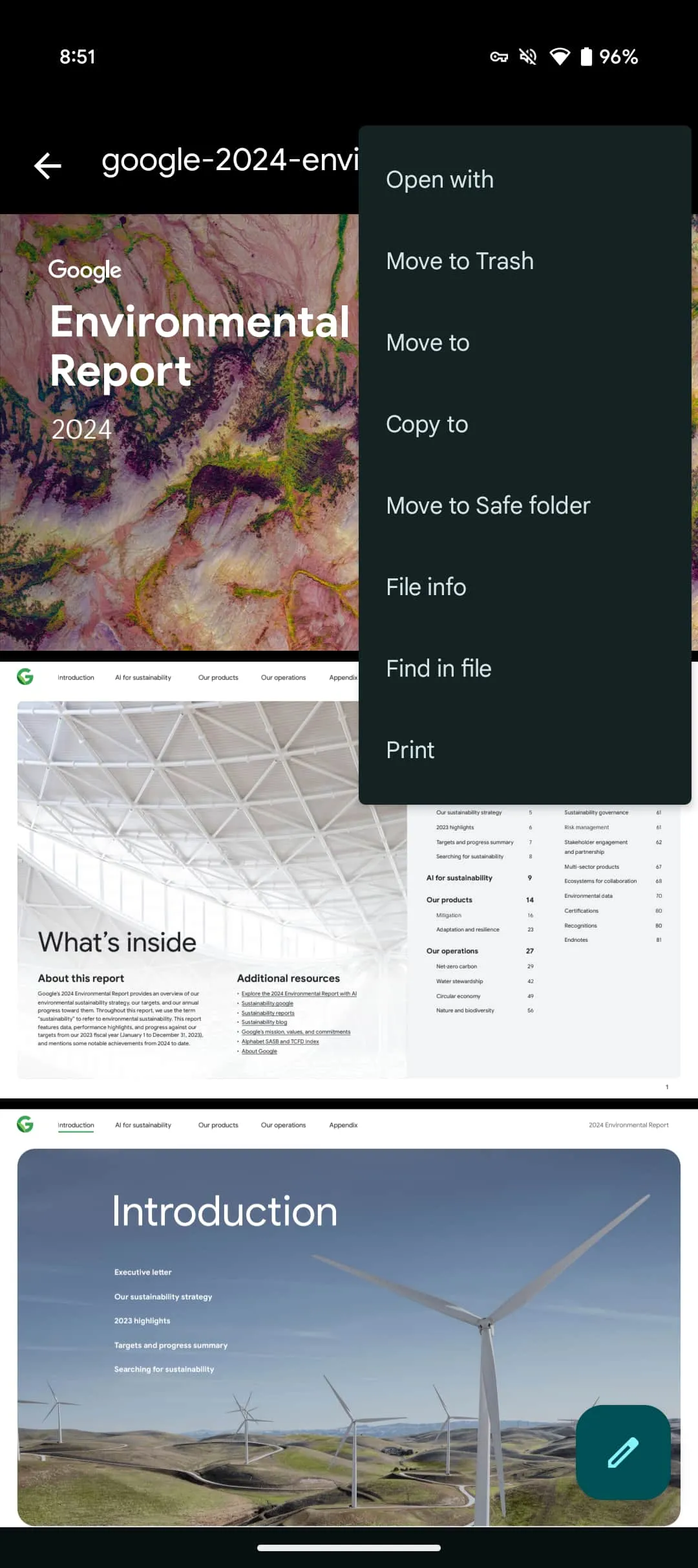 Interface Google Bestanden-app met nieuwe PDF-viewer Interface Google Bestanden-app met nieuwe PDF-viewer