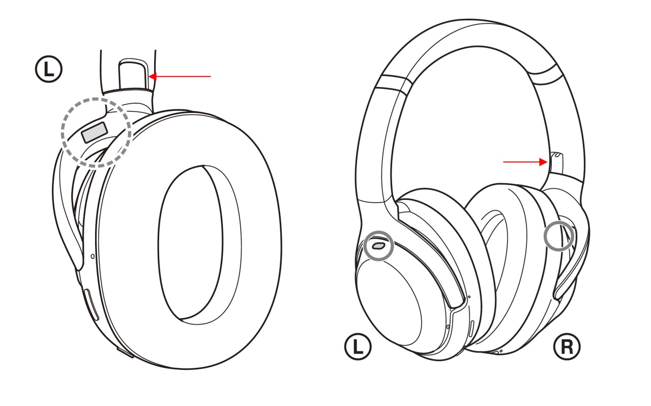 Opvouwbaar hoofdtelefoonontwerp Opvouwbaar hoofdtelefoonontwerp