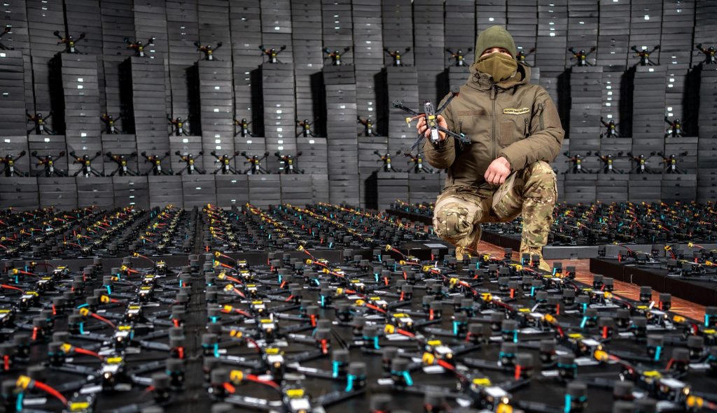 FPV drones Oekraïense FPV drones. Illustratie: Stichting BackAndAlive