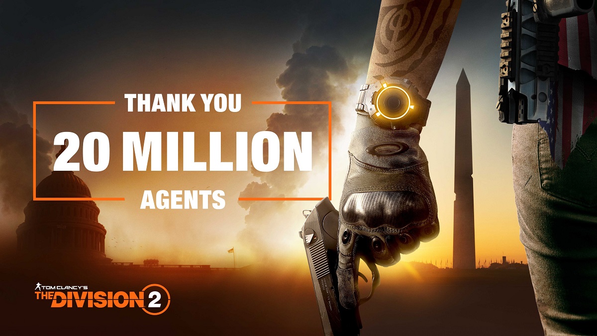 De Division 2 shooter heeft meer dan 20 miljoen gamers getrokken. De ontwikkelaars zijn dankbaar voor de aandacht voor hun game en nodigen je uit voor een livestream van de volgende grote update De Division 2 shooter heeft meer dan 20 miljoen gamers getrokken. De ontwikkelaars zijn dankbaar voor de aandacht voor hun game en nodigen je uit voor een livestream van de volgende grote update