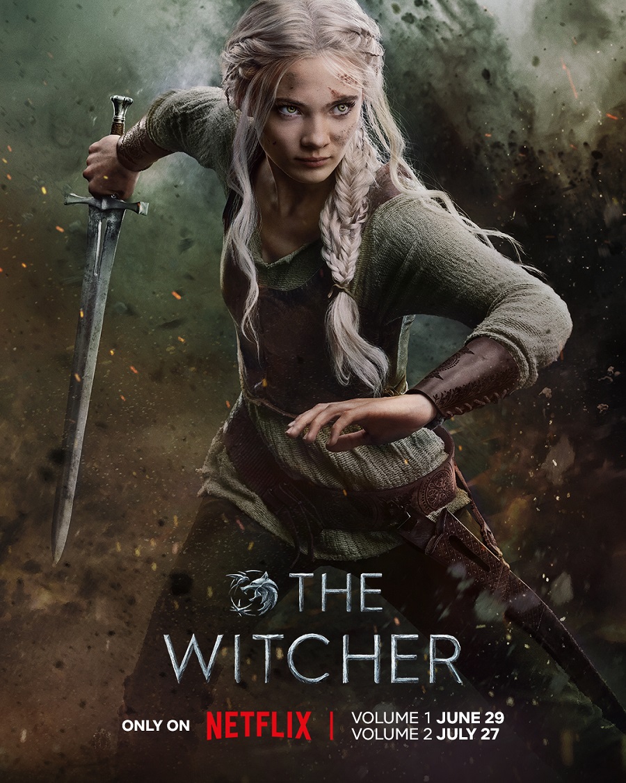 Netflix heeft vier kleurrijke posters vrijgegeven met daarop de hoofdpersonen uit het derde seizoen van The Witcher-serie en herinnerde kijkers aan de trailer op 8 juni-2 Netflix heeft vier kleurrijke posters vrijgegeven met daarop de hoofdpersonen uit het derde seizoen van The Witcher-serie en herinnerde kijkers aan de trailer op 8 juni-2