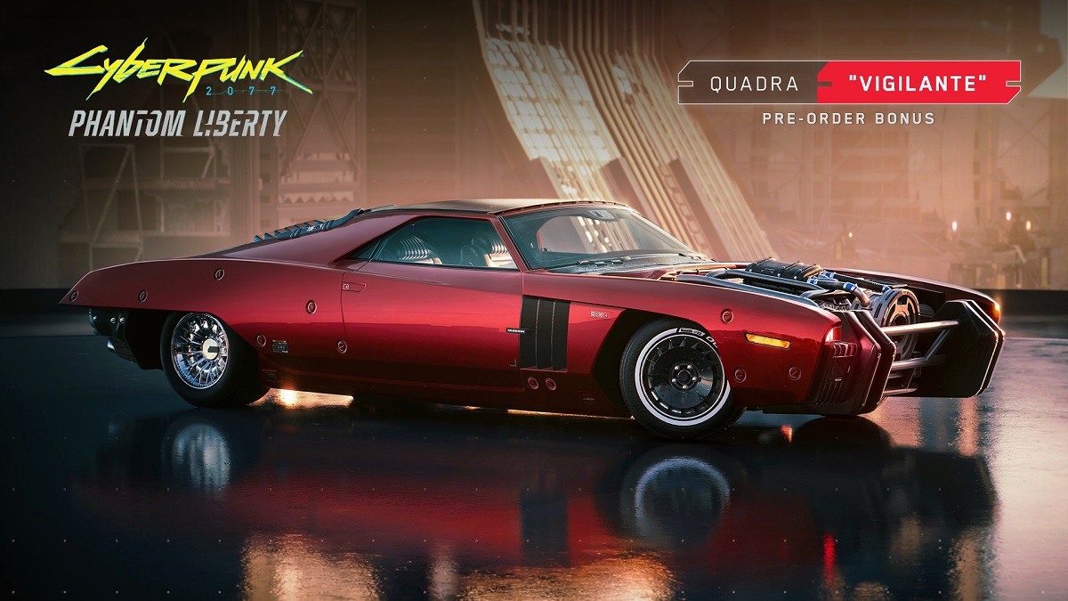 Als gamers de Phantom Liberty-uitbreiding voor Cyberpunk 2077 bestellen, krijgen ze een coole bonus: de Quadra Sport R-7. Als gamers de Phantom Liberty-uitbreiding voor Cyberpunk 2077 bestellen, krijgen ze een coole bonus: de Quadra Sport R-7.