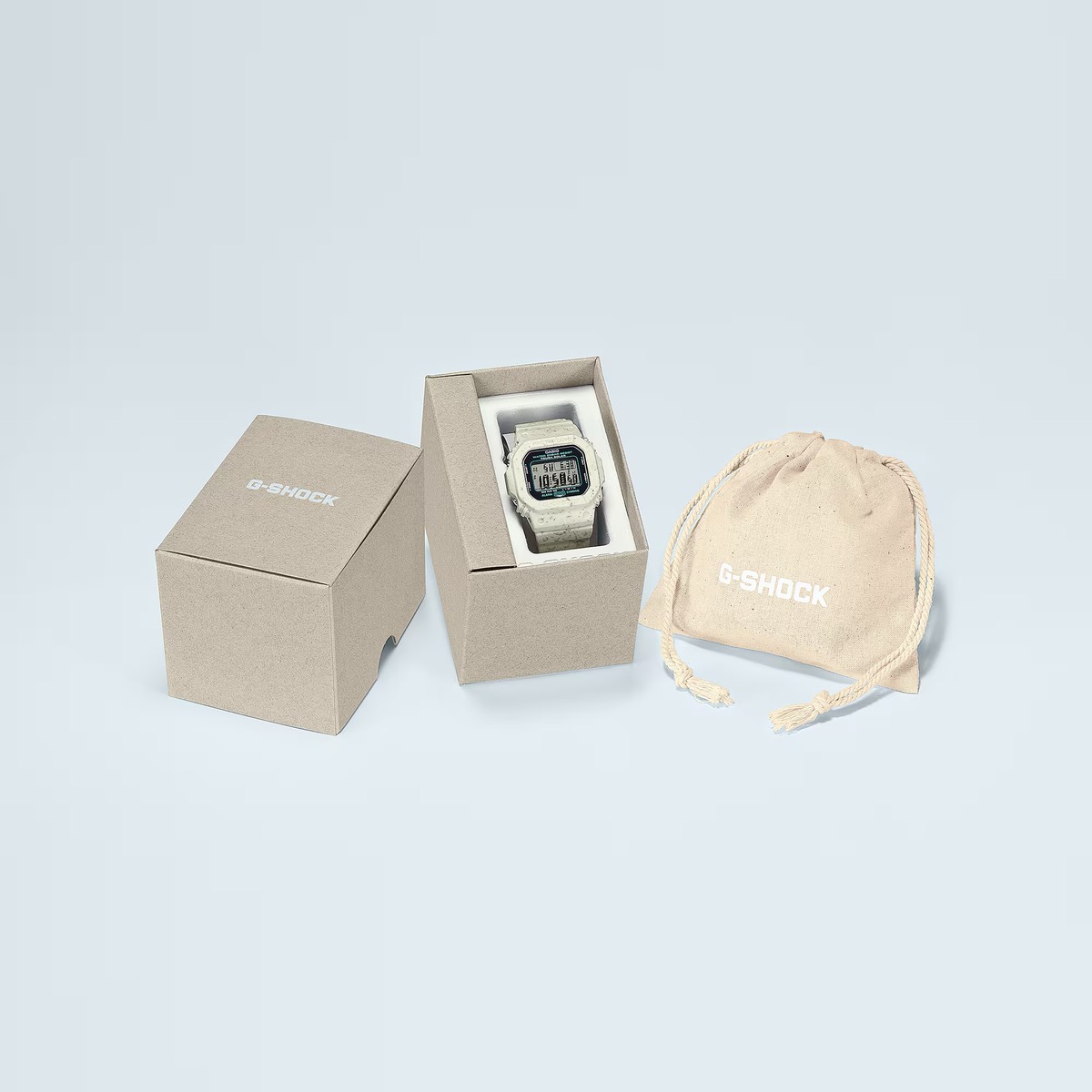 Verpakking van de G-Shock G-5600BG-5 Verpakking van de G-Shock G-5600BG-5