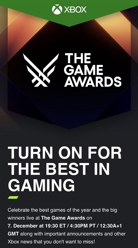 Microsoft heeft officieel aangekondigd dat het aanwezig zal zijn op The Game Awards 2023 en bereidt een aantal coole aankondigingen voor-2 Microsoft heeft officieel aangekondigd dat het aanwezig zal zijn op The Game Awards 2023 en bereidt een aantal coole aankondigingen voor-2