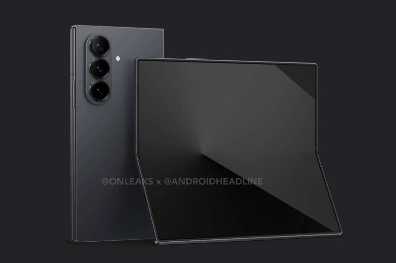 Galaxy Z Fold 7 gelekt ontwerp Galaxy Z Fold 7 gelekt ontwerp