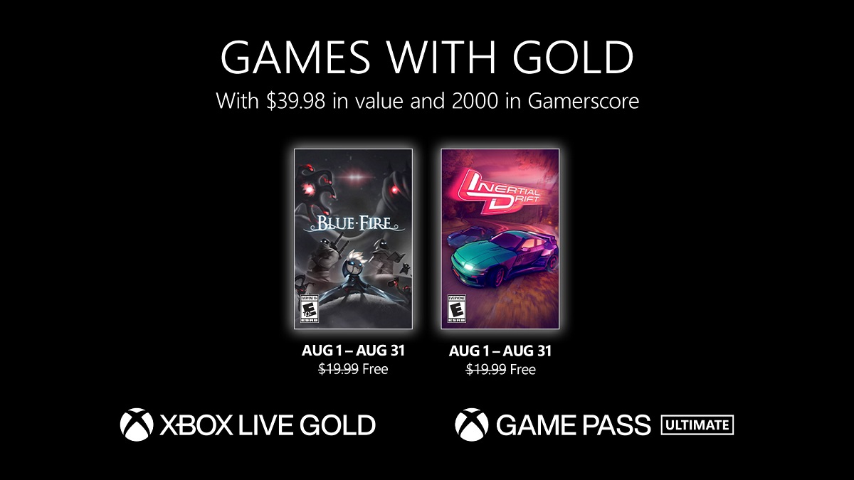 Xbox Live Gold-abonnees krijgen twee geweldige games in augustus, Blue Fire en Inertial Drift Xbox Live Gold-abonnees krijgen twee geweldige games in augustus, Blue Fire en Inertial Drift