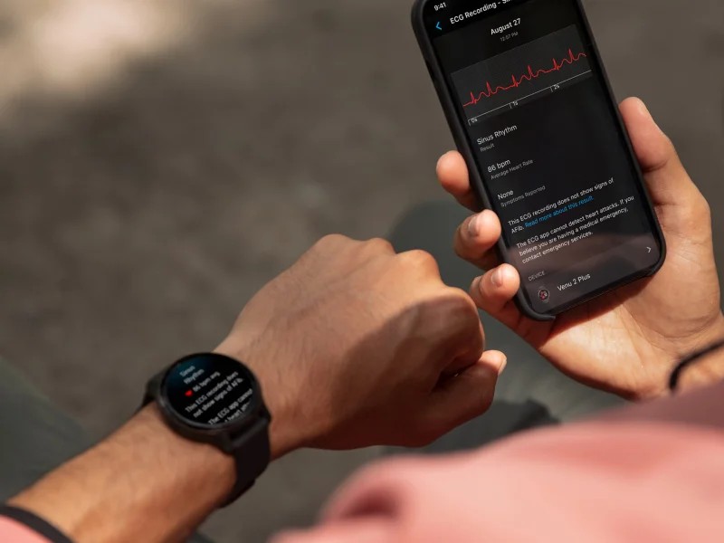 Afbeeldingen van de Garmin ECG-app in het VK en Zwitserland Afbeeldingen van de Garmin ECG-app in het VK en Zwitserland