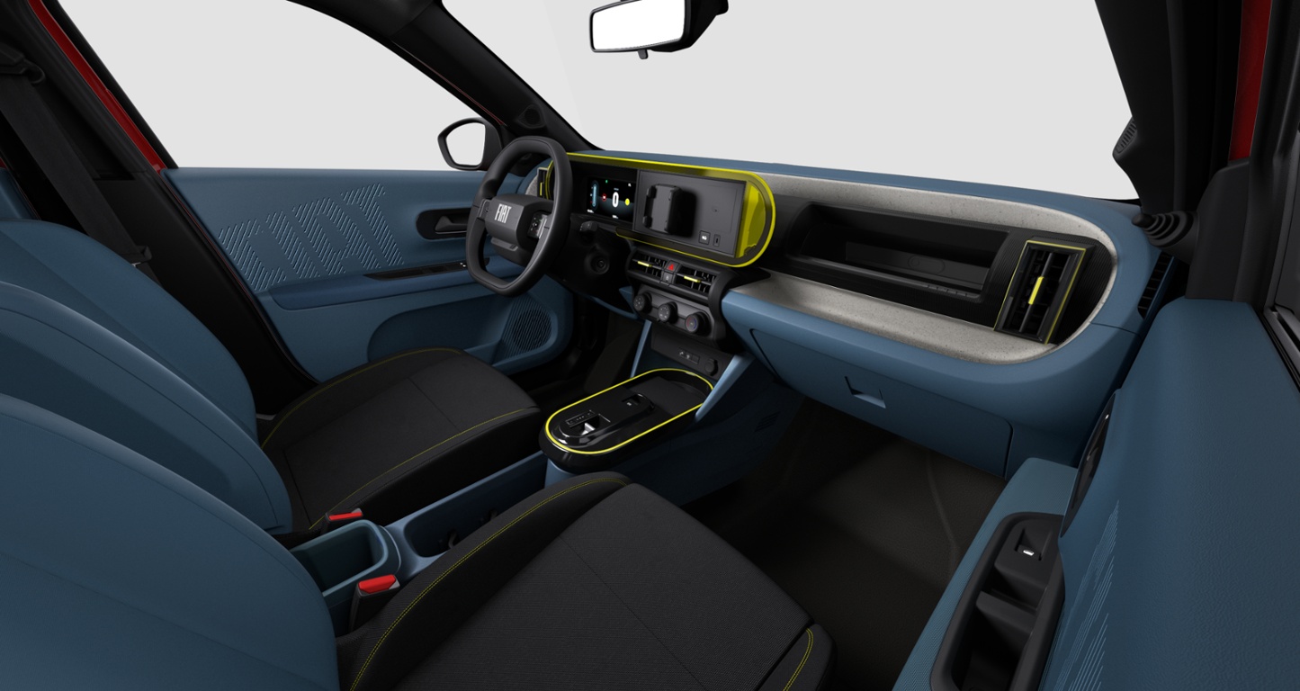Interieur van de Fiat Grande Panda Interieur van de Fiat Grande Panda
