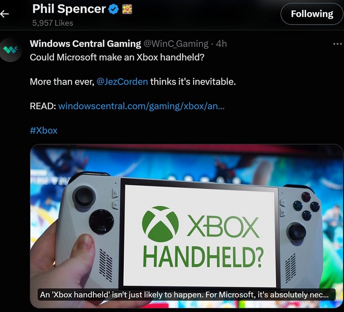 En waarom niet? Microsoft ontwikkelt mogelijk zijn eigen handheld console-2 En waarom niet? Microsoft ontwikkelt mogelijk zijn eigen handheld console-2