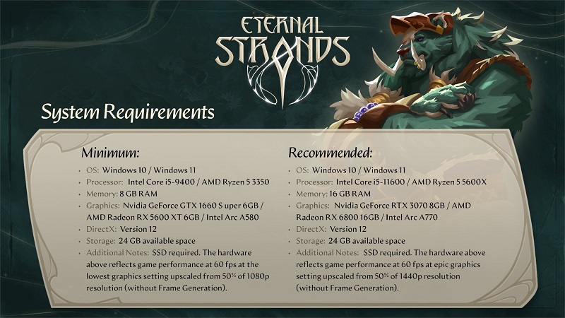 Illustratie voor het spel Eternal Strands