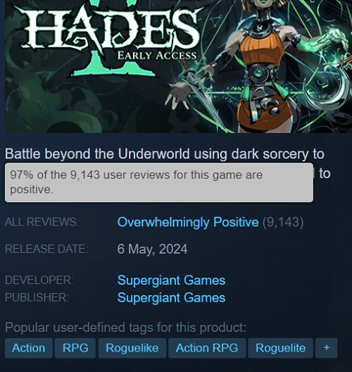 Geweldig vervolg en uitstekende early access: gamers zijn enthousiast over Hades II en beweren dat het spel nu al superieur is aan het eerste deel-2 Geweldig vervolg en uitstekende early access: gamers zijn enthousiast over Hades II en beweren dat het spel nu al superieur is aan het eerste deel-2