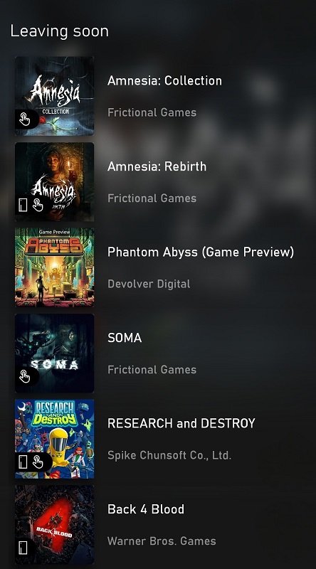 Amnesia: Rebirth, Soma, Back 4 Blood en nog drie games worden in april uit de Game Pass-catalogus verwijderd.-2 Amnesia: Rebirth, Soma, Back 4 Blood en nog drie games worden in april uit de Game Pass-catalogus verwijderd.-2