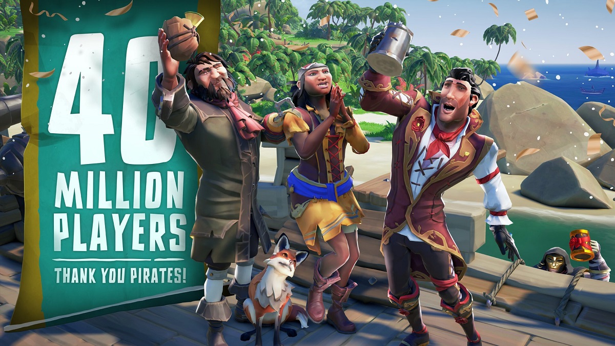 Sea of Thieves wordt druk bezocht: ontwikkelaars melden dat meer dan 40 miljoen mensen het spel hebben gespeeld. Sea of Thieves wordt druk bezocht: ontwikkelaars melden dat meer dan 40 miljoen mensen het spel hebben gespeeld.