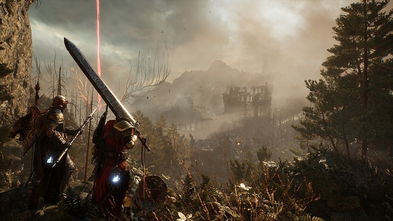 Coöperatieve modus Illustratie van coöperatieve modus in Lords of the Fallen
