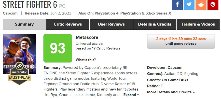 De vechtspelwereld heeft een nieuw meesterwerk: critici zijn lovend over Street Fighter 6 en noemen het het beste spel in de franchise.-2 De vechtspelwereld heeft een nieuw meesterwerk: critici zijn lovend over Street Fighter 6 en noemen het het beste spel in de franchise.-2