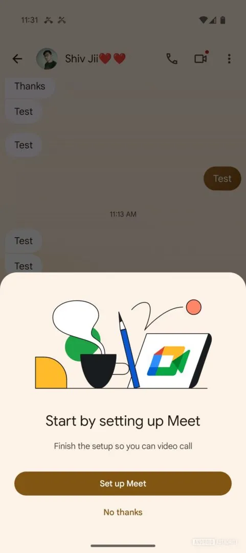 Nieuwe optie voor videogesprekken in Google Berichten Nieuwe optie voor videogesprekken in Google Berichten