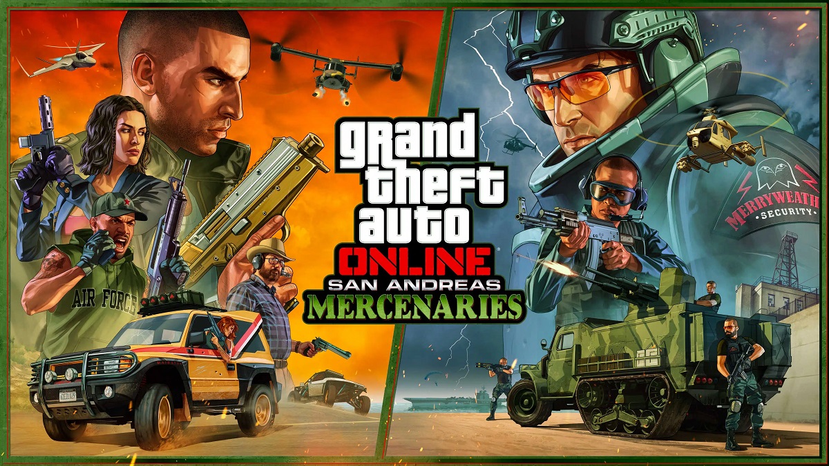 Rockstar Games heeft een kleurrijke trailer vrijgegeven voor de grote San Andreas Mercenaries update voor GTA Online Rockstar Games heeft een kleurrijke trailer vrijgegeven voor de grote San Andreas Mercenaries update voor GTA Online