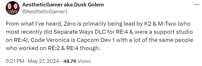 De hoofdredacteur van VGC heeft de informatie over de ontwikkeling van remakes van Resident Evil Zero en Code Veronica bevestigd. Het werd bekend en wie zich bezighoudt met het updaten van de cult horrorfilms-2 De hoofdredacteur van VGC heeft de informatie over de ontwikkeling van remakes van Resident Evil Zero en Code Veronica bevestigd. Het werd bekend en wie zich bezighoudt met het updaten van de cult horrorfilms-2