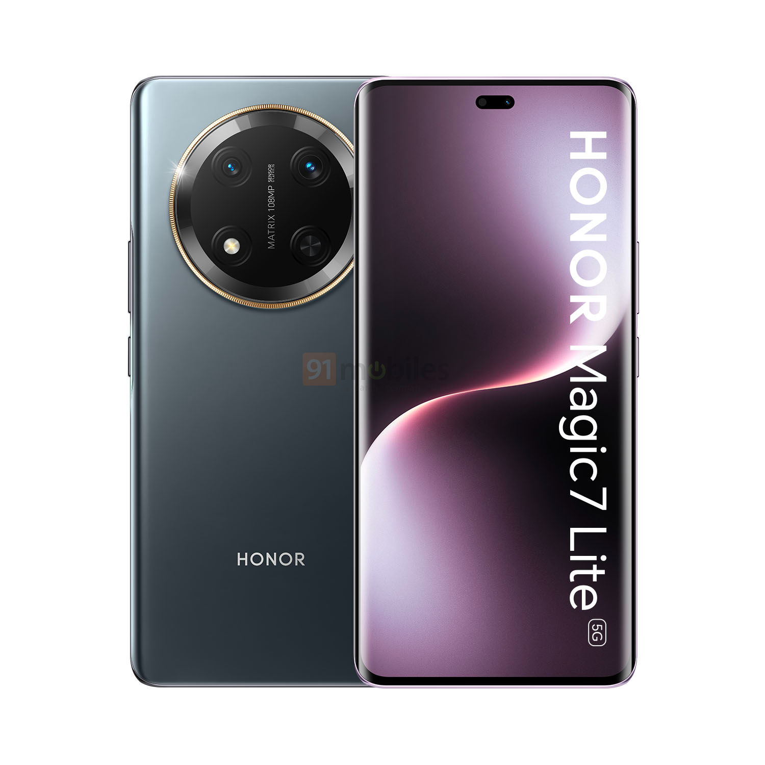 Honor Magic 7 Lite in grijs Honor Magic 7 Lite in grijs