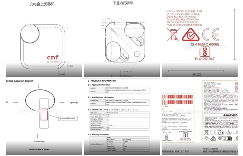 CMF Buds Pro 2 schema's en specificaties CMF Buds Pro 2 schema's en specificaties