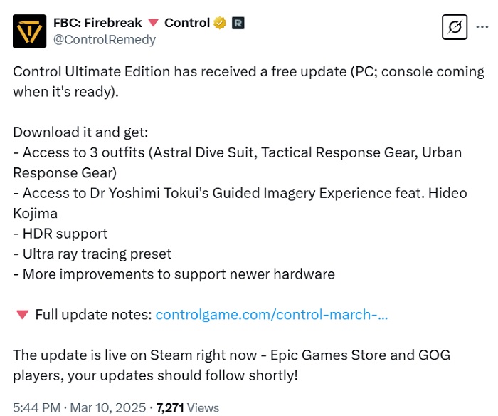 Besturingsupdate voor Ultimate Edition Besturingsupdate voor Ultimate Edition