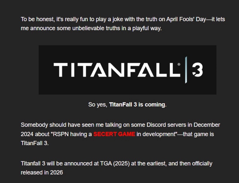 Titanfall 3 Insider-nieuws Titanfall 3 Insider-nieuws