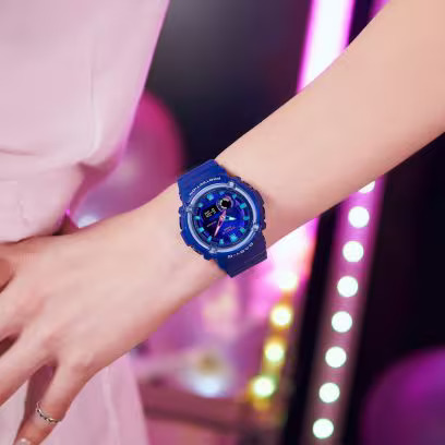 Casio horloges met regenboogmotief Casio horloges met regenboogmotief