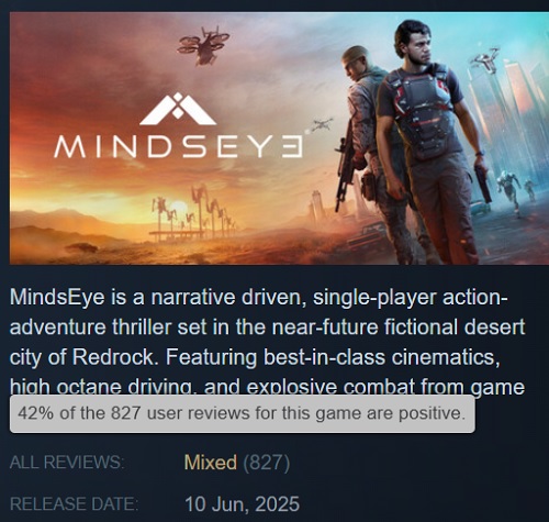 Screenshot van MindsEye 1 game