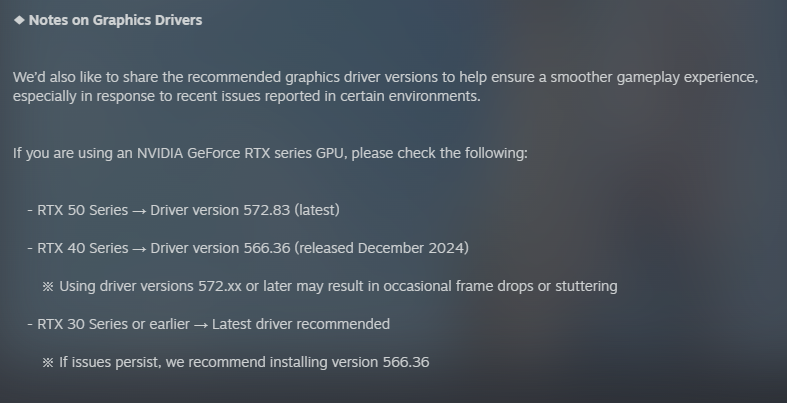 Afbeelding van NVIDIA driver probleem in inZoi spel Afbeelding van NVIDIA driver probleem in inZoi spel