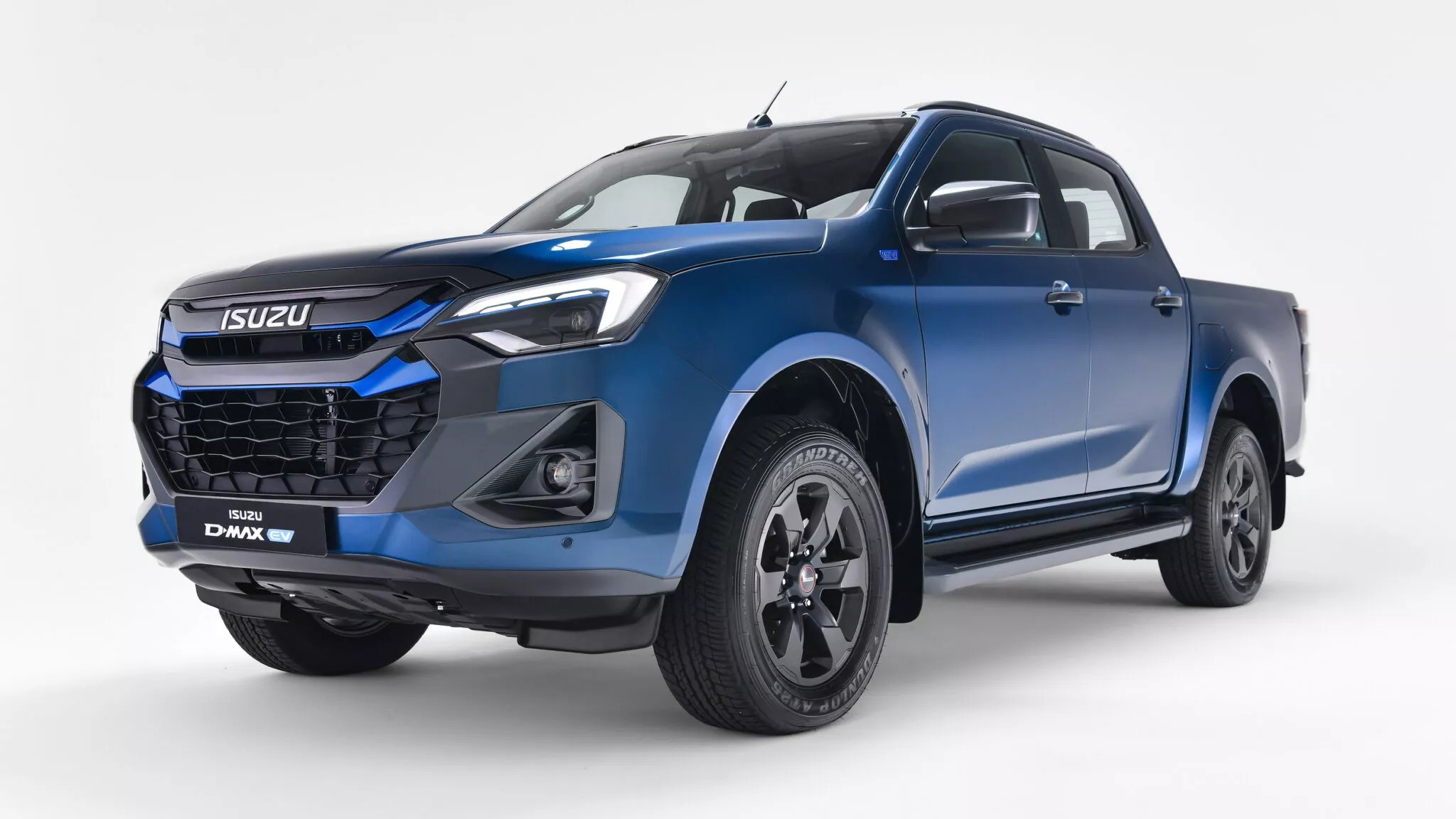 Afbeelding van Isuzu D-Max EV in Noors Blauw met zwarte accenten