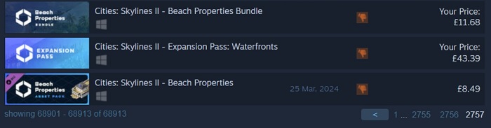 Het was moeilijk, maar het is ze gelukt: de ontwikkelaars van Cities Skylines 2 hebben de Beach Properties add-on uitgebracht als het slechtste product op Steam-2 Het was moeilijk, maar het is ze gelukt: de ontwikkelaars van Cities Skylines 2 hebben de Beach Properties add-on uitgebracht als het slechtste product op Steam-2