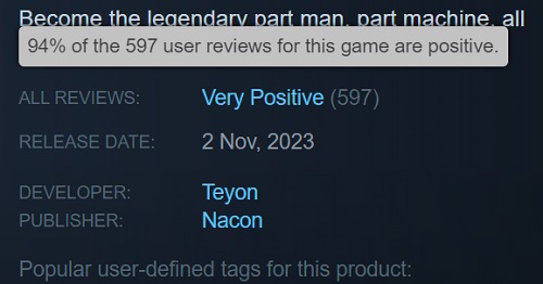 In tegenstelling tot critici vonden gamers de shooter RoboCop: Rogue City wel leuk. Steam-gebruikers lieten 94% positieve recensies achter-2 In tegenstelling tot critici vonden gamers de shooter RoboCop: Rogue City wel leuk. Steam-gebruikers lieten 94% positieve recensies achter-2