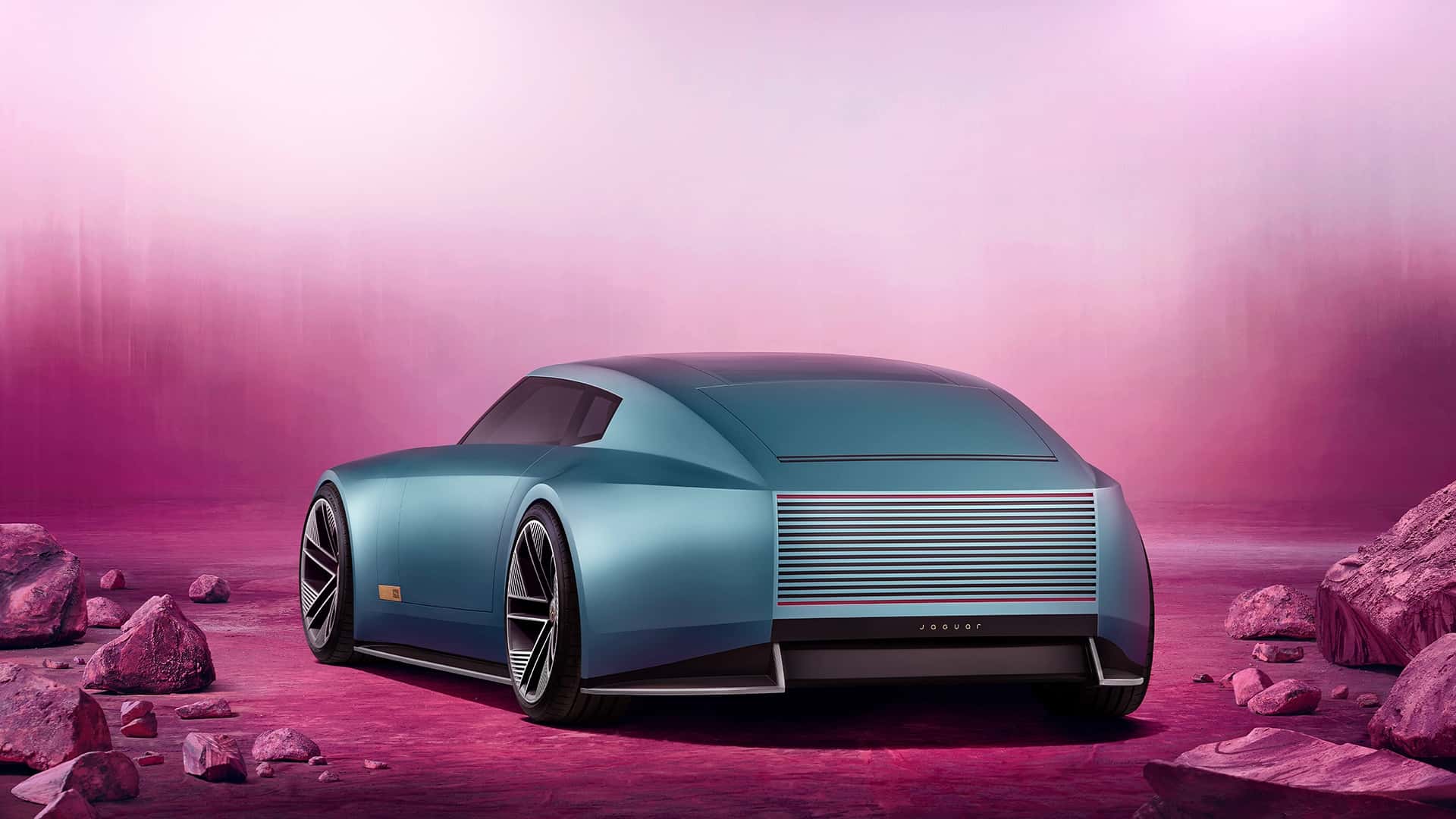 Jaguar Type 00 Concept achteraanzicht Jaguar Type 00 Concept achteraanzicht