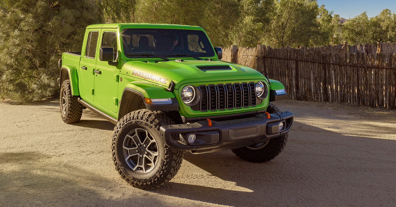 Jeep Gladiator in de kleur Mojito Green Jeep Gladiator in de kleur Mojito Green
