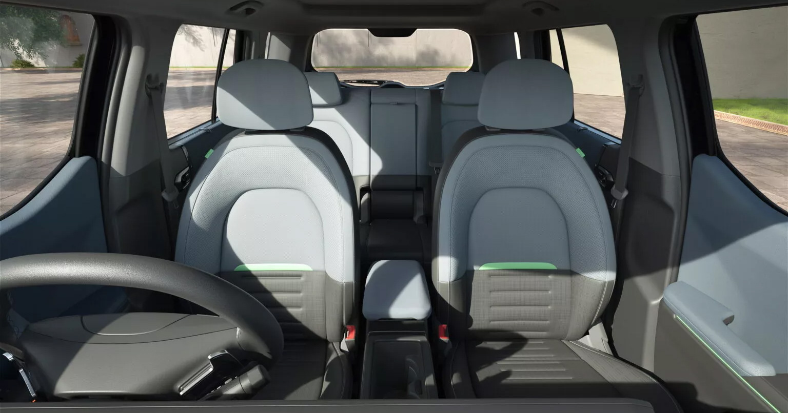 Het interieur van de Kia Syros met een eigentijds design Het interieur van de Kia Syros met een eigentijds design