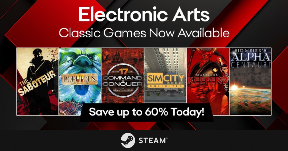 Een verzameling iconische games van Electronic Arts is uitgebracht op Steam: gamers kunnen genieten van de Command & Conquer-serie, The Saboteur en andere hits uit het verleden Een verzameling iconische games van Electronic Arts is uitgebracht op Steam: gamers kunnen genieten van de Command & Conquer-serie, The Saboteur en andere hits uit het verleden
