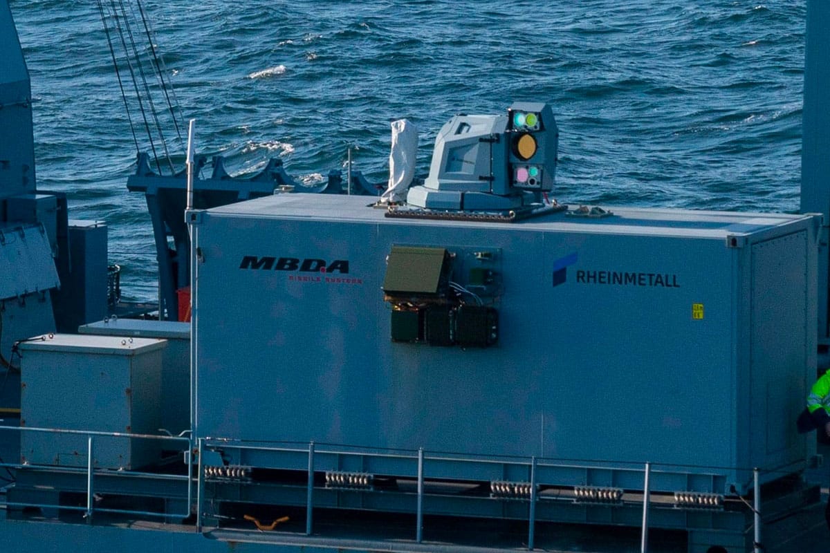 Demonstraties van het Duitse marinelasersysteem