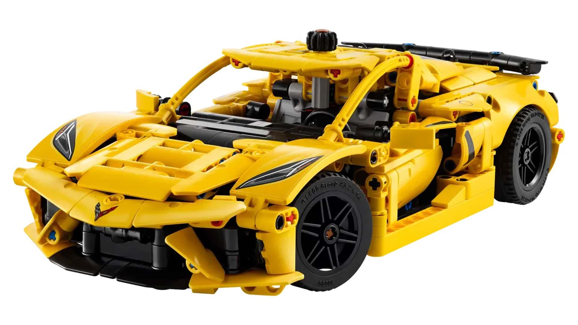 Interieur van Lego Technic Corvette Stingray C8 model Interieur van Lego Technic Corvette Stingray C8 model