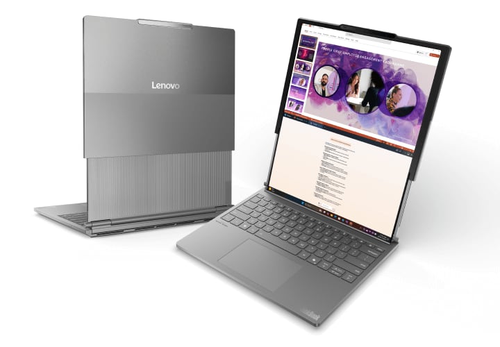 Afbeelding van Lenovo oprolbare laptop in uitgebreid beeld