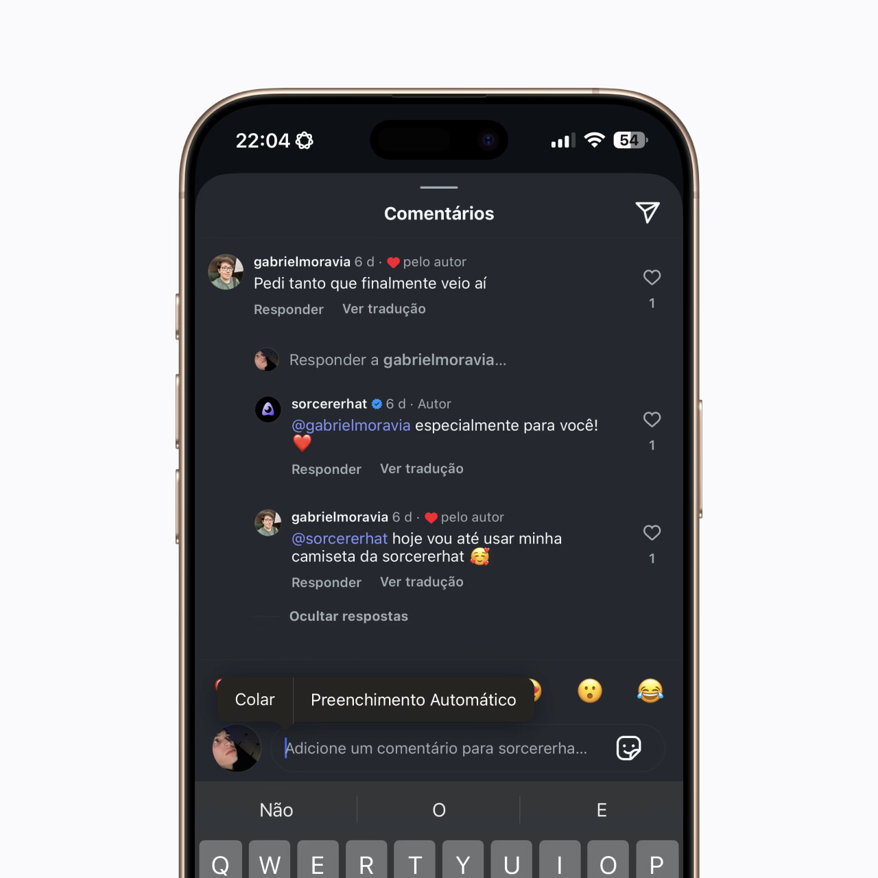 Afwezigheid van Genmoji in Meta-applicaties Afwezigheid van Genmoji in Meta-applicaties