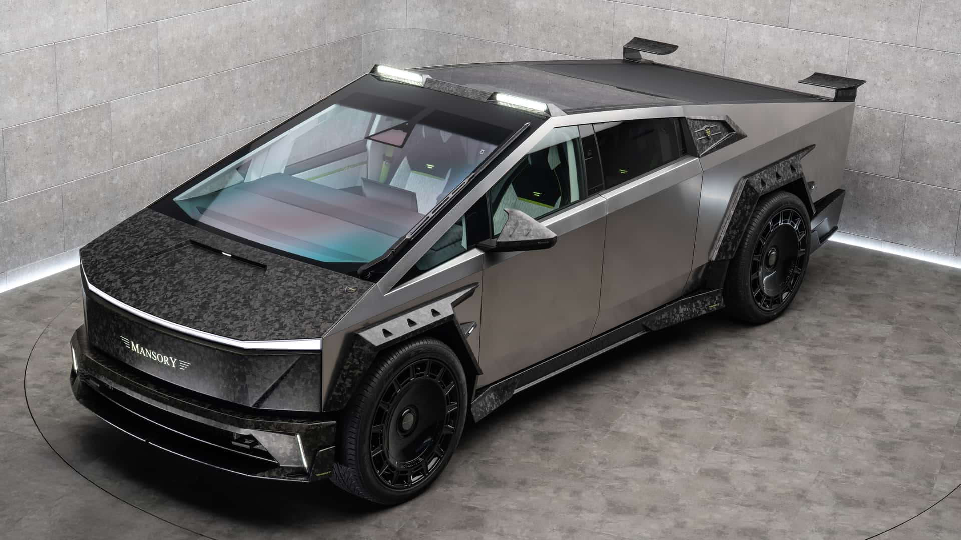 Mansory Verlenging Tesla Cybertruck Interieur Mansory Verlenging Tesla Cybertruck Interieur
