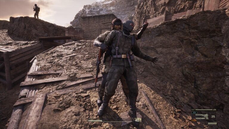 Screenshot uit Metal Gear Solid Δ: Snake Eater - Shagohod superwapen Screenshot uit Metal Gear Solid Δ: Snake Eater - Shagohod superwapen
