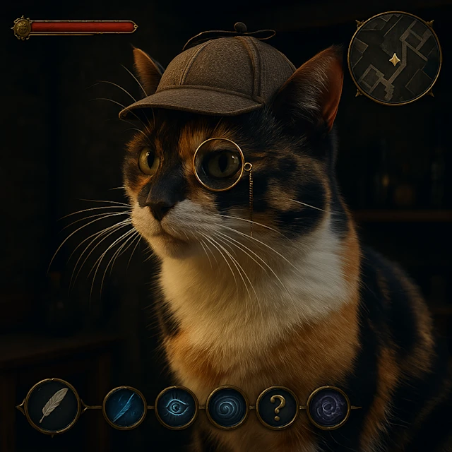 Een kat met een monocle Een kat met een monocle