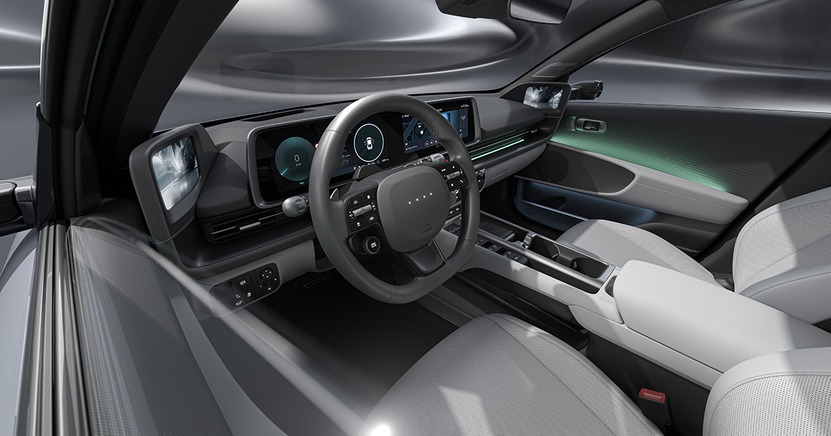 Bedieningsknoppen in Hyundai Ioniq 6 Bedieningsknoppen in Hyundai Ioniq 6