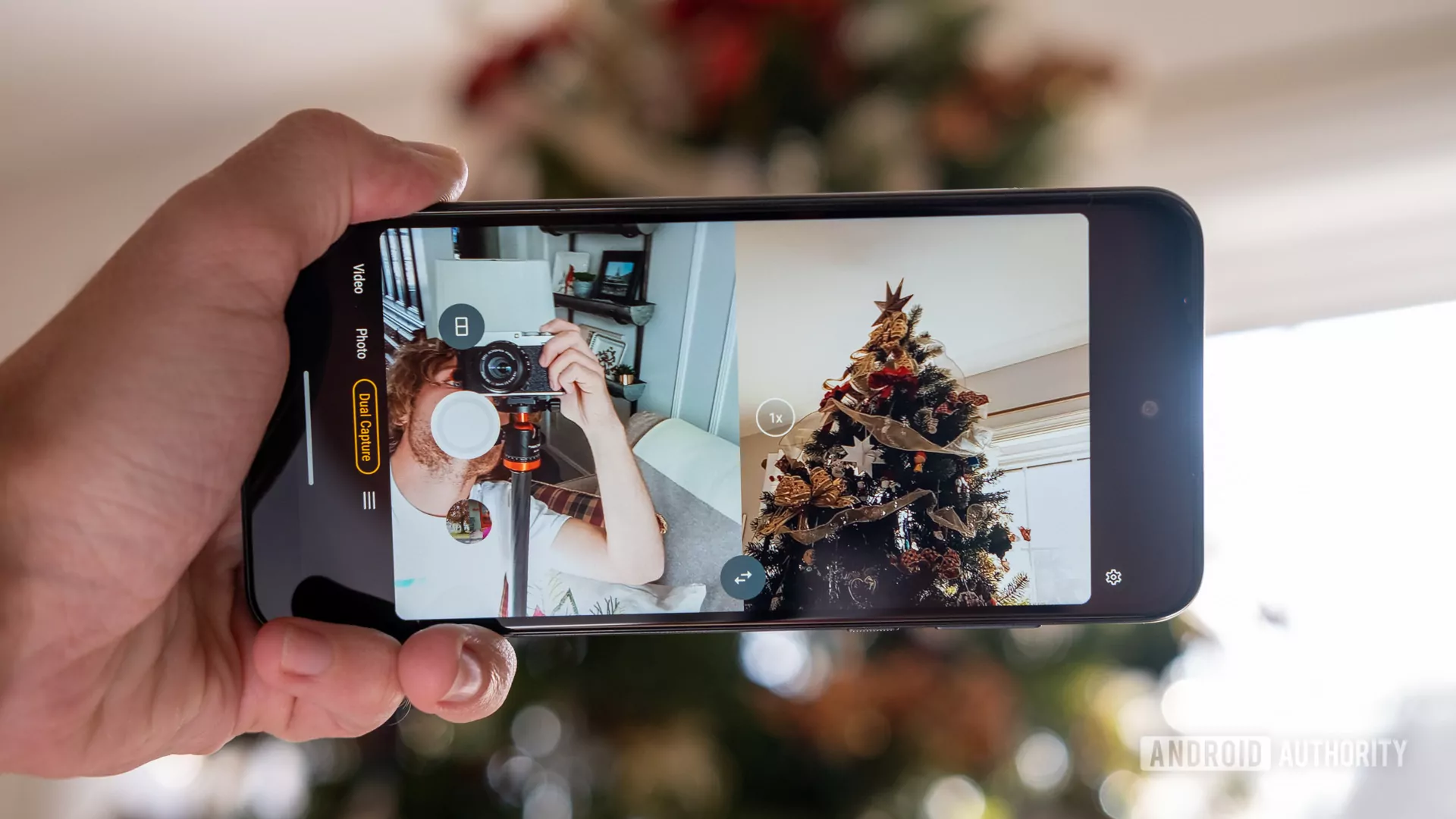 Motorola Moto G Power 2022 camera met dual-camera-opname Motorola Moto G Power 2022 camera met dual-camera-opname