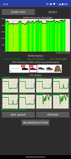 Stabiliteit van de Motorola Moto G84 Opwarmen en draven Motorola Moto G84
