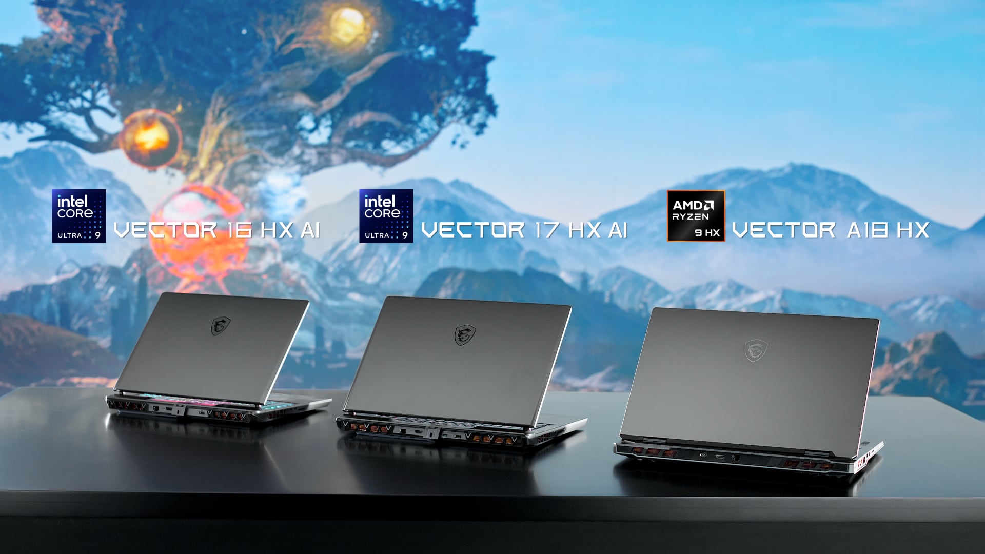 Vectorreeks laptop. Illustratie: MSI