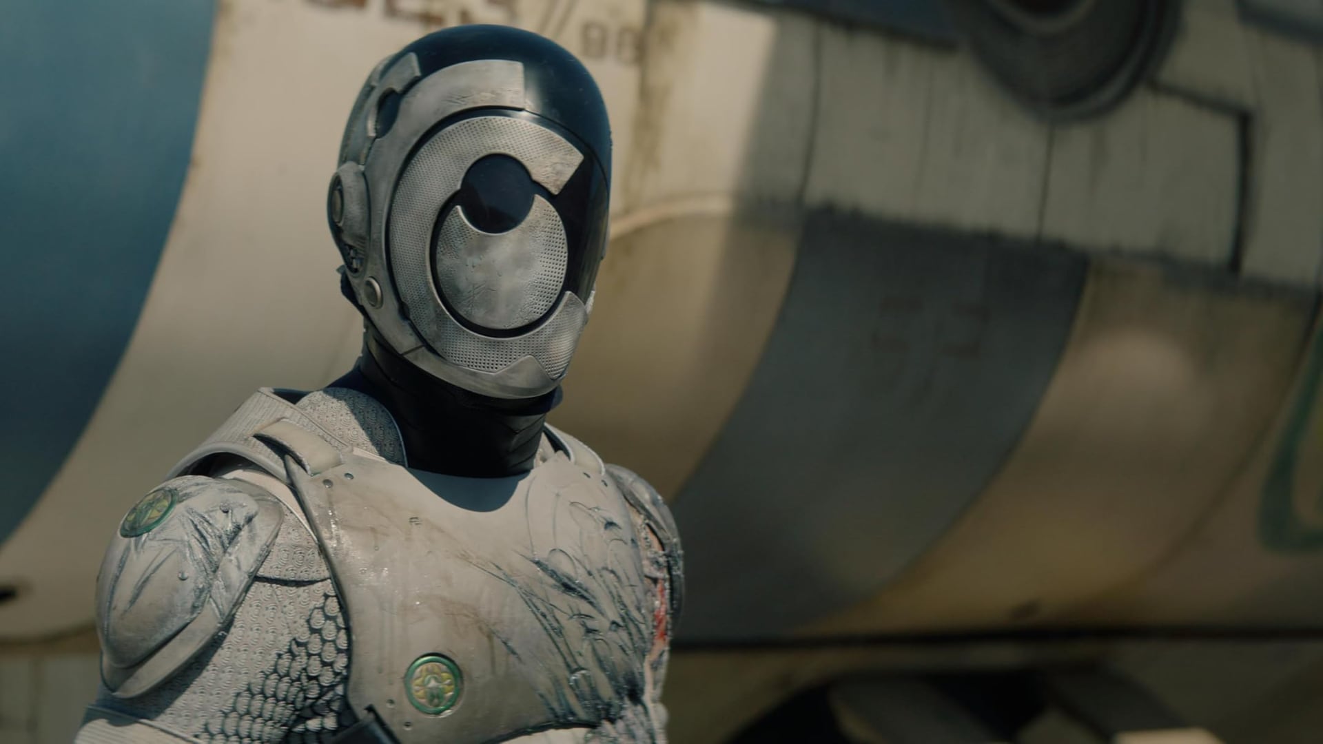 Een still uit de Murderbot-serie