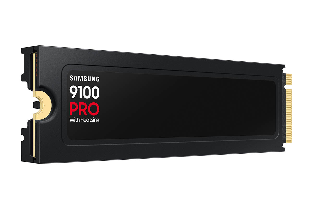 Samsung 9100 Pro SSD met koellichaam Samsung 9100 Pro SSD met koellichaam