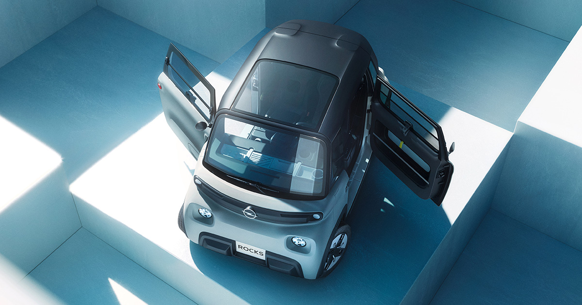 De vernieuwde Opel Rocks - zijaanzicht De vernieuwde Opel Rocks - zijaanzicht